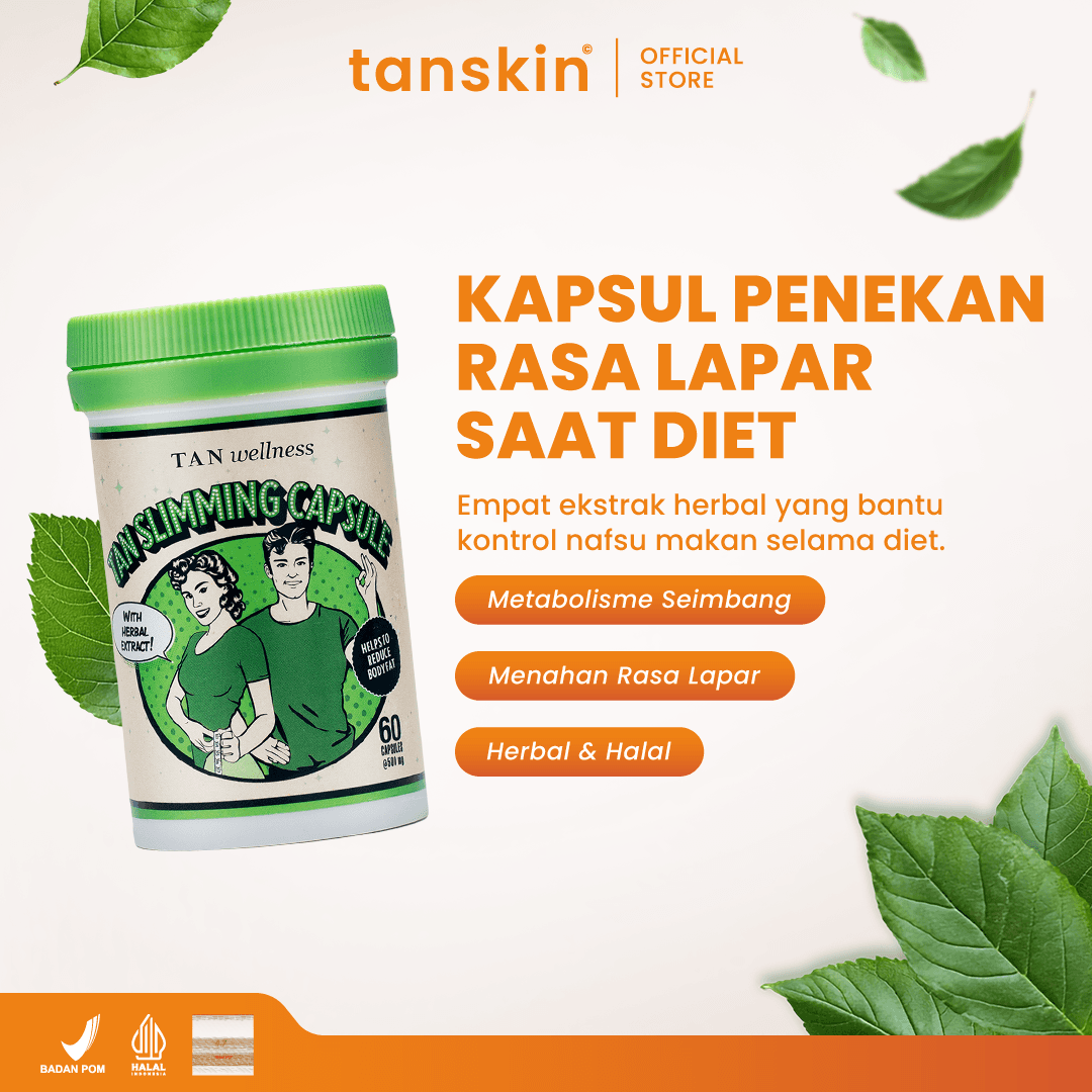 Tanskin Slimming Capsule 60 Kapsul / Suplemen Kulit / Penurun Berat Badan Ampuh BPOM